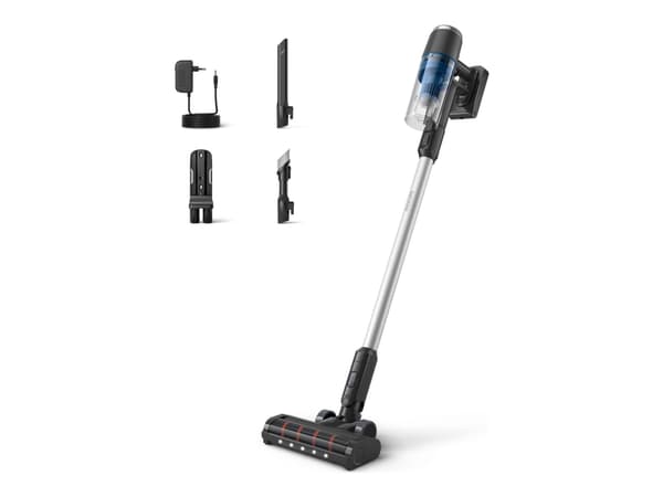 Philips 3000 Series XC3032 - Støvsuger - pinne/håndholdt (2-i-1) - uten pose - uten kabel - kongeblå - 1 batteri, inkludert lader