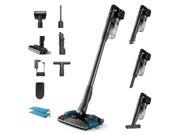 Philips 8000 Series XC8055 - Dammsugare - skaft/handhållen (2-i-1) - utan påse - sladdlös - djup bensin