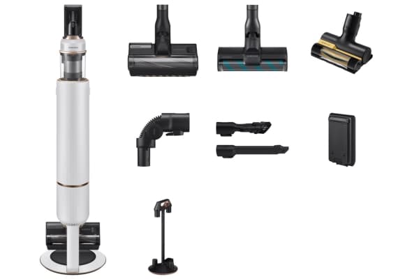Samsung VS20B95843W, 2-in-1 stick vacuum, Dammpåse, Svart, Krom, Vit, Rektangulär, Torr, Multicyklonisk