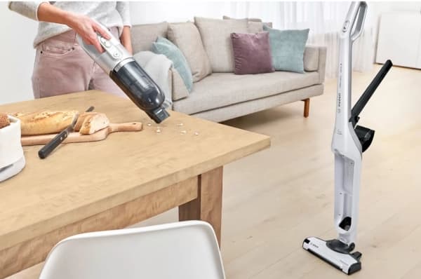 Bosch Serie | 4 Flexxo Gen2 BCH3P2301 - Støvsuger - pinne/håndholdt (2-i-1) - uten pose - uten kabel - polar white metallic