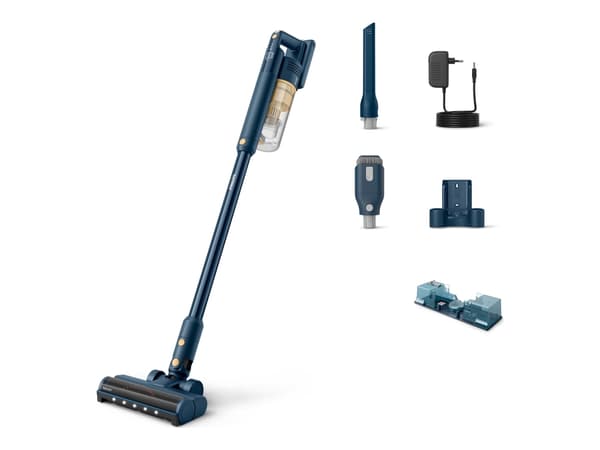 Philips 7000 -sarja - Pölynimuri - sauva/käsikäyttöinen (2-in-1) - ilman pussia - johdoton Sininen, Keltainen