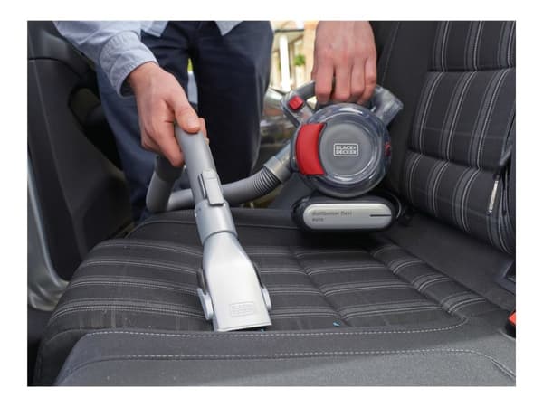 Black+Decker DustBuster Flexi Auto PD1200AV Håndstøvsuger 12,5W 0,56 liter Rød/Grå