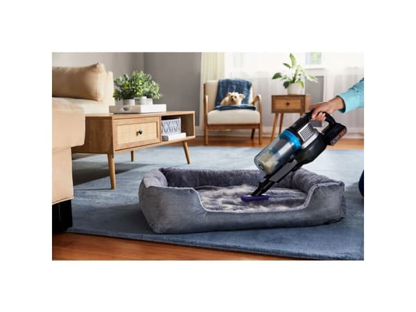 Black & Decker BHFEB520D1, 2-in-1 stick vacuum, Utan påse, Svart, Transparent, Vit, Rektangulär, Torr, Cyklonisk