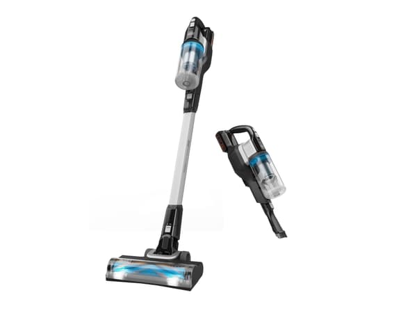 Black & Decker BHFEB520D1, 2-in-1 stick vacuum, Utan påse, Svart, Transparent, Vit, Rektangulär, Torr, Cyklonisk Svart, Transparent, Vit