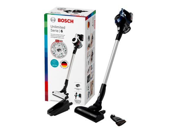 Bosch Unlimited Serie | 6 BBS611PCK Støvsuger Pind/håndholdt Måneskinsblå Blå