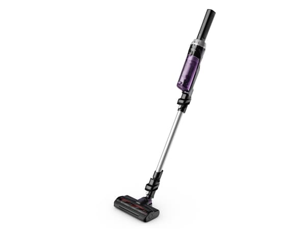 Rowenta RH1129, 2-in-1 stick vacuum, Utan påse, Lila, Gjuten aluminium, 0,4 l, Rektangulär, Kina