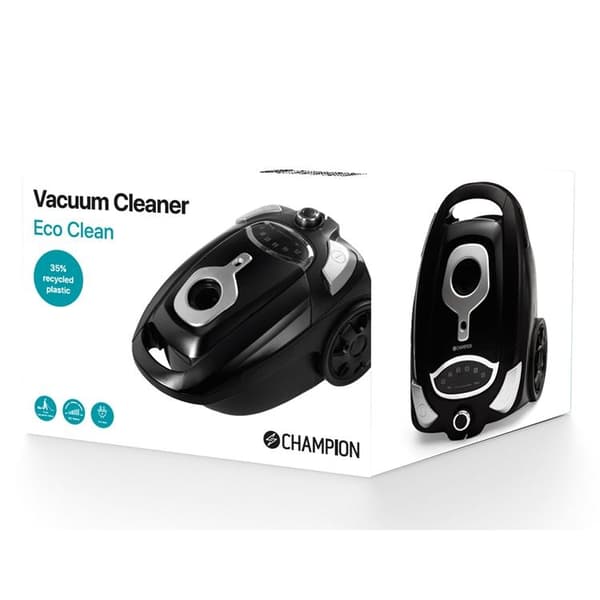 Champion Dammsugare Eco Clean 700w 9,5m DS400 - Mattsvart