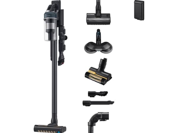 Samsung Jet 85 Complete VS20C8524TB - Dammsugare - skaft/handhållen (2-i-1) - utan påse - sladdlös - black ChroMetal/midnight blue - 1 batteri, ladda