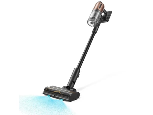 Dreame Z20, 2-in-1 stick vacuum, Utan påse, Svart, Koppar, Rund, Torr, HEPA