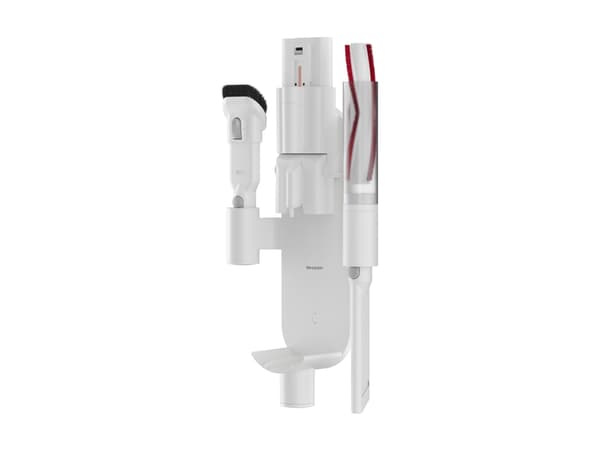 Sharp Dual Power Comfort VC-SV12AEU-W - Dammsugare - skaft/handhållen (2-i-1) - utan påse - 150 W - sladdlös - vit - 2 batterier, laddare medföljer