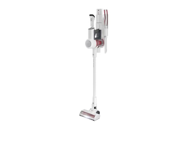 Sharp Dual Power Comfort VC-SV12AEU-W - Støvsuger - pinne/håndholdt (2-i-1) - uten pose - 150 W - uten kabel - hvit - 2 batterier, inkludert lader