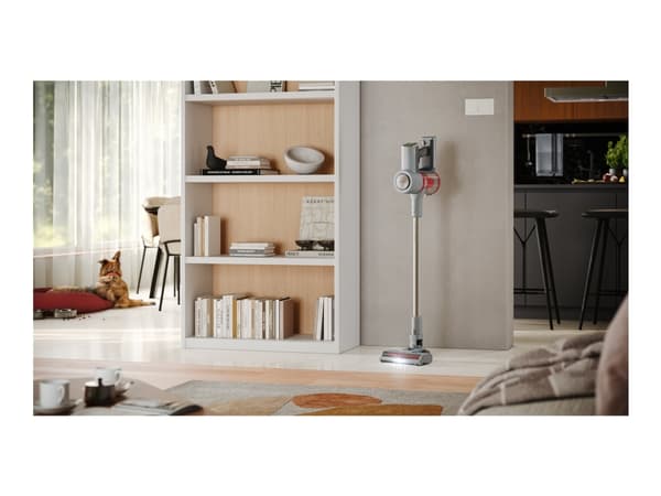 Sharp Dual Power Max VC-SV20AEU-S - Dammsugare - skaft/handhållen (2-i-1) - utan påse - 250 W - sladdlös - silver - 2 batterier, laddare medföljer