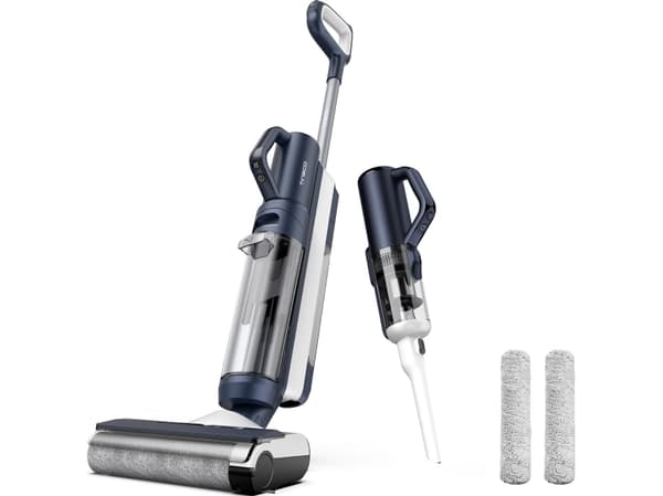 Tineco FLOOR ONE S5 Combo Plus - Støvsuger - pinne/håndholdt (2-i-1) - uten pose - uten kabel - blå inkludert lader