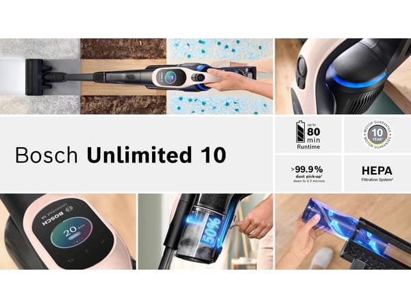 Bosch BBS1041RBA, 2-in-1 stick vacuum, Black, Pink, Dry, HEPA, Hygiene Filter, Filtering, Bare floor, Carpet, Hard floor, Soft floor, Stair steps, Up