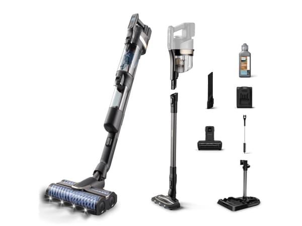 Philips AquaTrio trådløs støvsuger og mopp 9000 Series, 2-i-1 stavstøvsuger, Uten pose, Sort, Tørr & våt, Syklonisk, Batteri Sort