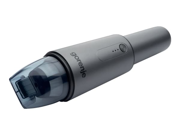 Gorenje MVC72HGA - Støvsuger - håndholdt - uten pose - 70 W - uten kabel - antrasitt - 1 batteri, inkludert lader Grå