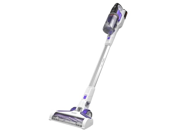 Black & Decker BHFEV1825CP, 2-i-1 stavstøvsuger, Uten pose, Hvit, Tørr, Syklonisk, Batteri
