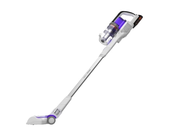 Black & Decker BHFEV1825CP, 2-i-1 stavstøvsuger, Uten pose, Hvit, Tørr, Syklonisk, Batteri