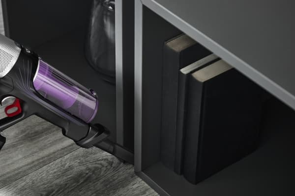 Rowenta RH2037, 2-in-1 sauvaimuri, pussiton, musta, violetti, 0,4 l, suorakaiteen muotoinen, Kiina