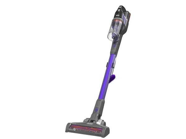 Black & Decker BDPSE1815P-QW, 2-i-1 stangstøvsuger, Poseløs, Lilla, 0,65 L, Dry, Batteri Lila
