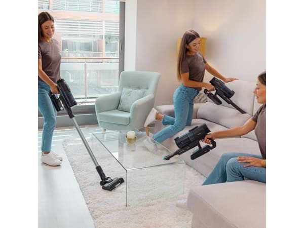 Cecotec 08422, 2-i-1 stavstøvsuger, Uten pose, Sort, Rektangulær, Tørr, Syklonisk