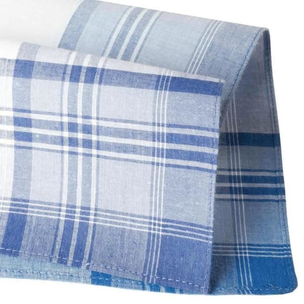 Tygnäsdukar - MERRYSQUARE - Oscar - 100% bomull - 40x40cm - Blå färg