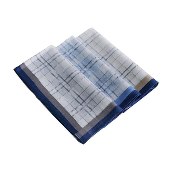Lollanda 12-pack herrnästuk – 100% bomull nästukset 40×40 cm, återanvändbara näsdukar för män