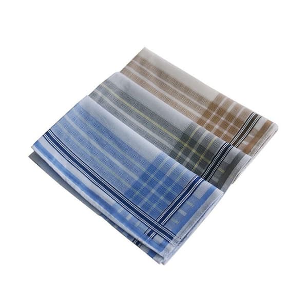 Lollanda 12-pack herrnästuk – 100% bomull nästukset 40×40 cm, återanvändbara näsdukar för män