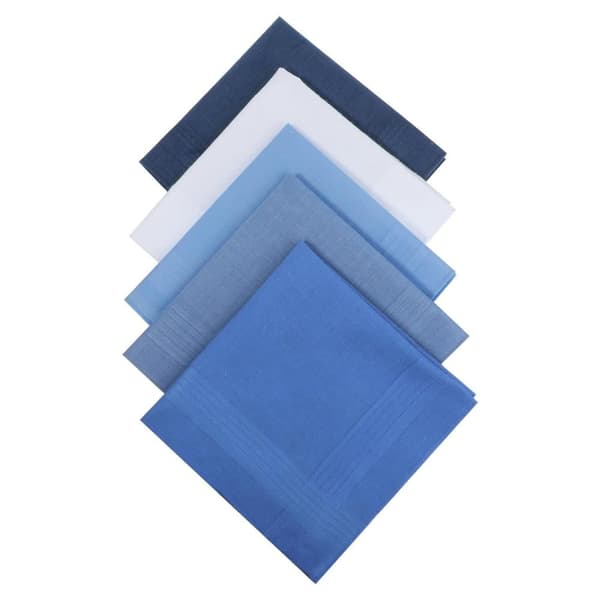 Lollanda 5-pack herrnästuk – 100% bomull nästukset 40×40 cm, återanvändbara näsdukar för män
