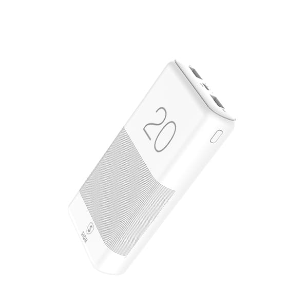 SiGN Extremt Kraftfull QC Powerbank 20000 mAh, 21A - Vit