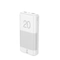 Miniatyrbild 1 av 3: SiGN Extremt Kraftfull QC Powerbank 20000 mAh, 21A - Vit