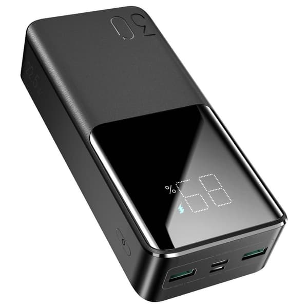SiGN Super Charge LED Powerbank 30000 mAh, 22.5W - Svart