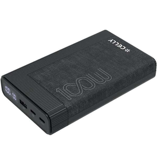 Celly Powerbank 20000 mAh PD 100W - Svart