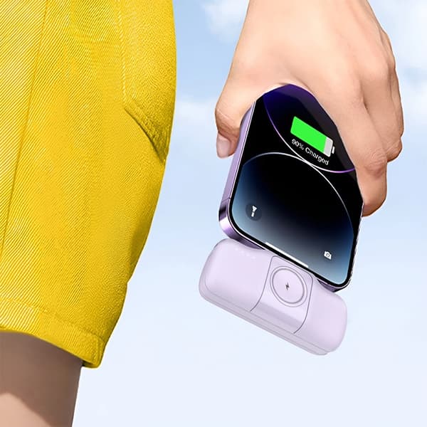 Wozinsky Lightning Mini Powerbank 15W 5000mAh - Lila