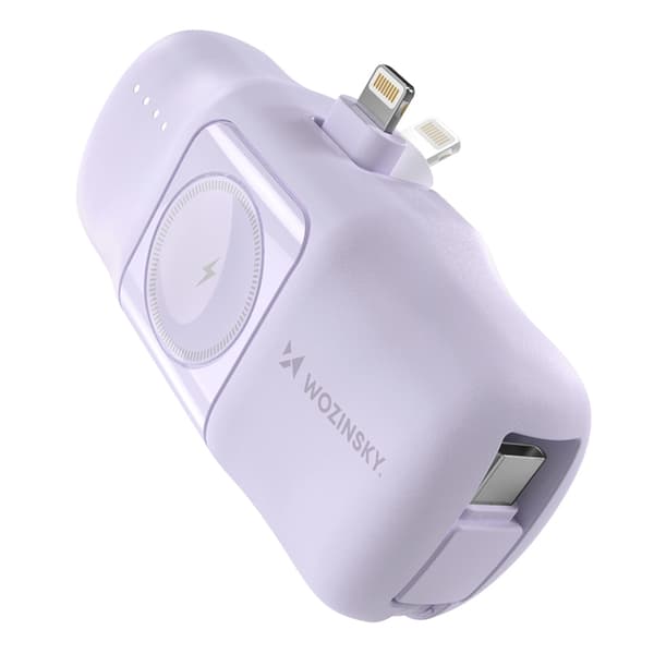 Wozinsky Lightning Mini Powerbank 15W 5000mAh - Lila