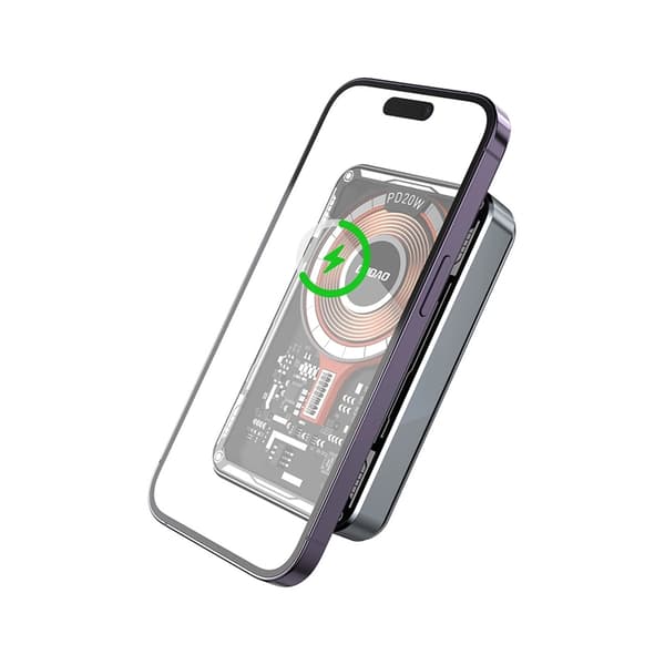Dudao Powerbank 10000mAh med Trådlös Laddare 20W - Svart