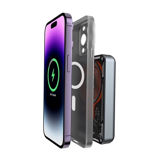 Dudao Powerbank 10000mAh med Trådlös Laddare 20W - Svart