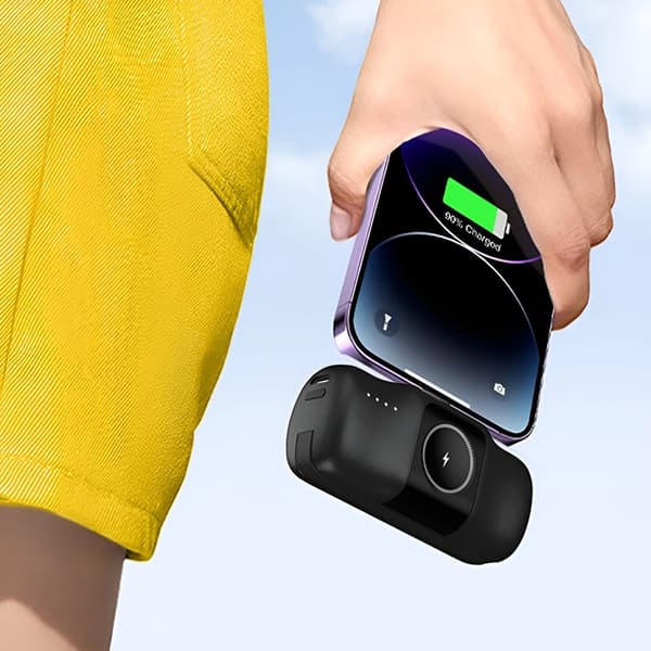 Wozinsky Lightning Mini Powerbank 15W 5000mAh - Svart