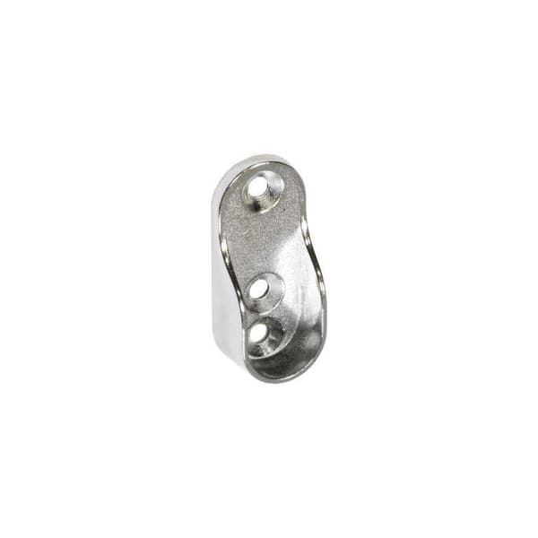 Securit Chrome Oval Rod Socket (Pack of 2)