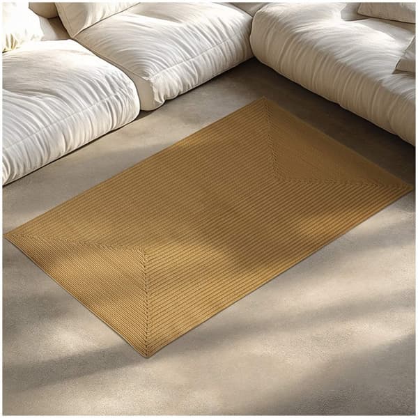 Flettet gulvtæppe Raya i jute-look, til indendørs og udendørs - 80 x 150 cm