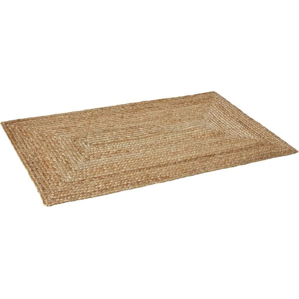 Håndvævet gulvtæppe Glim af jute, boho-stil - 60 x 110 cm