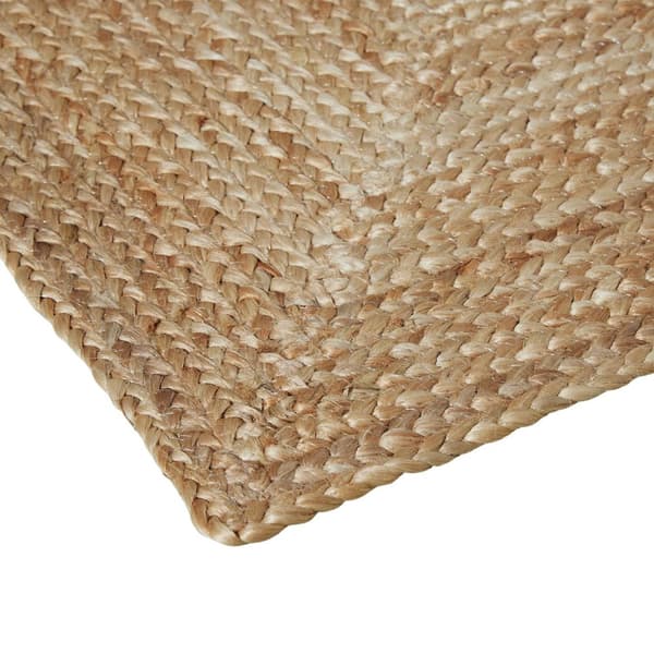 Håndvævet gulvtæppe Glim af jute, boho-stil - 60 x 110 cm