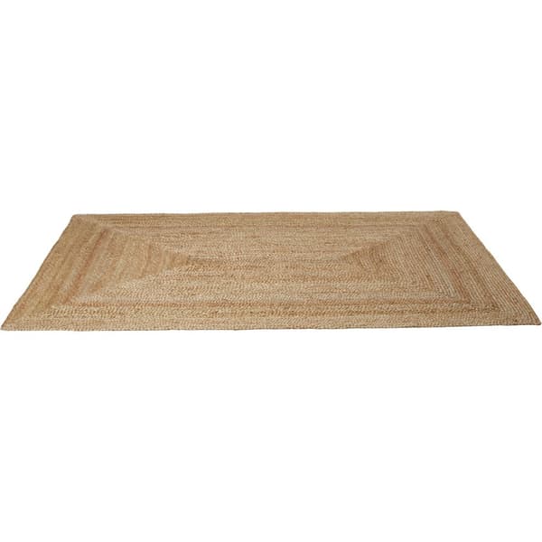 Håndvævet gulvtæppe Glim af jute, boho-stil - 160 x 230 cm