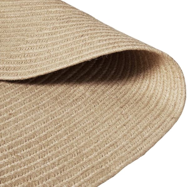 Flettet gulvtæppe Vibe af jute- og kunststof fibre - brun