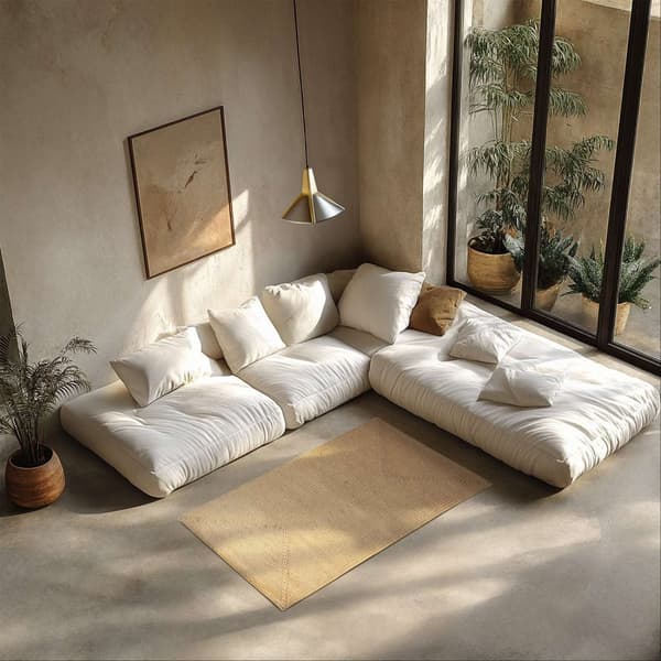 Flettet gulvtæppe Vibe af jute, boho-stil - 80 x 150 cm