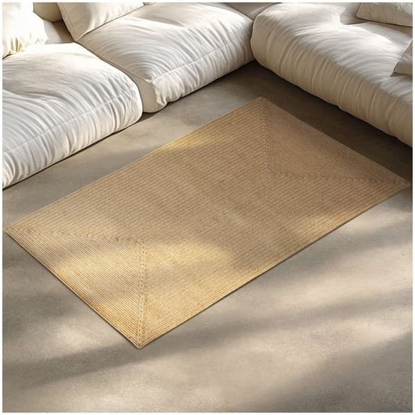 Flettet gulvtæppe Vibe af jute, boho-stil - 80 x 150 cm