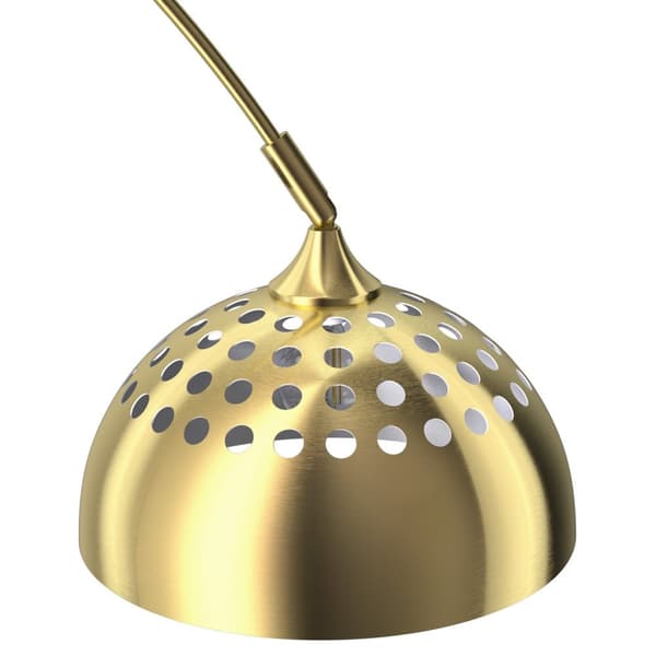 Gulvlampe Arcus, stål, retro-stil, 60W - guld