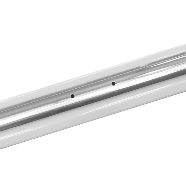 Poleret rustfrit stål Gelænder 120 cm + 2 holdere