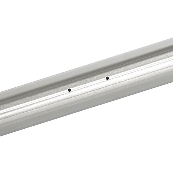 Rustfrit stål Børstet gelænder 120 cm + 2 holdere