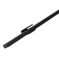 Pikkukuva 1 / 10: Suunniteltu kaide musta suorakaiteen muotoinen - 50 cm + 2 pidikettä